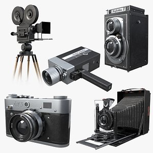 Retro Photo Cameras Bundle