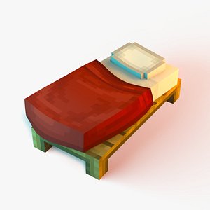3D model Minecraft Bed Rig