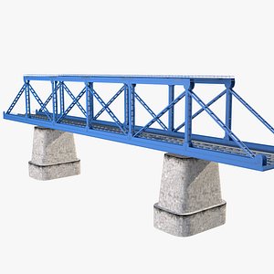 Railway Bridge - Blue 3D