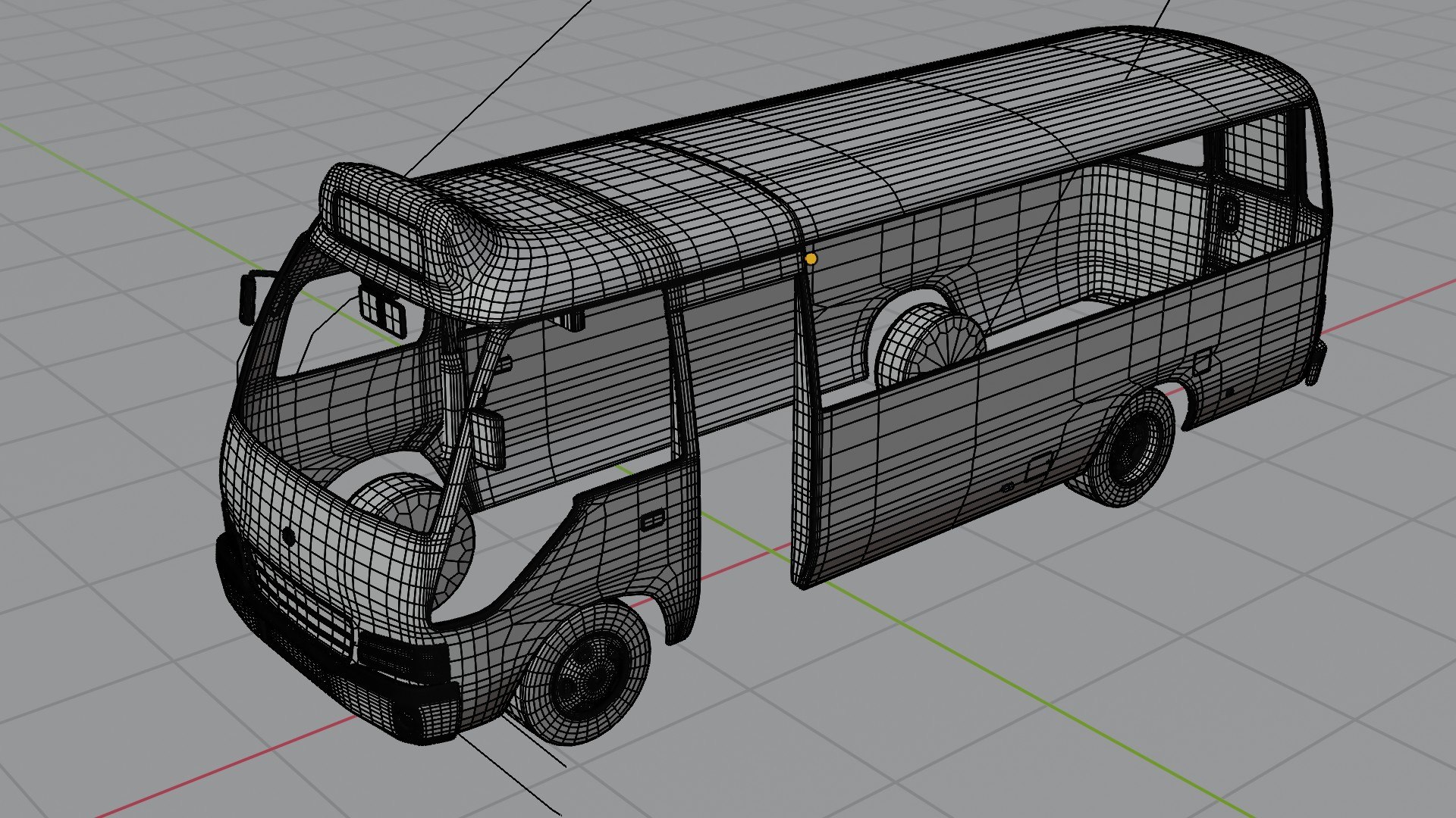Hong Kong Green Mini Bus Model - TurboSquid 2022429