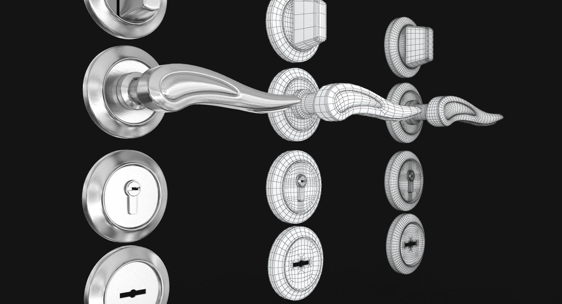 Door Lock 3d Obj