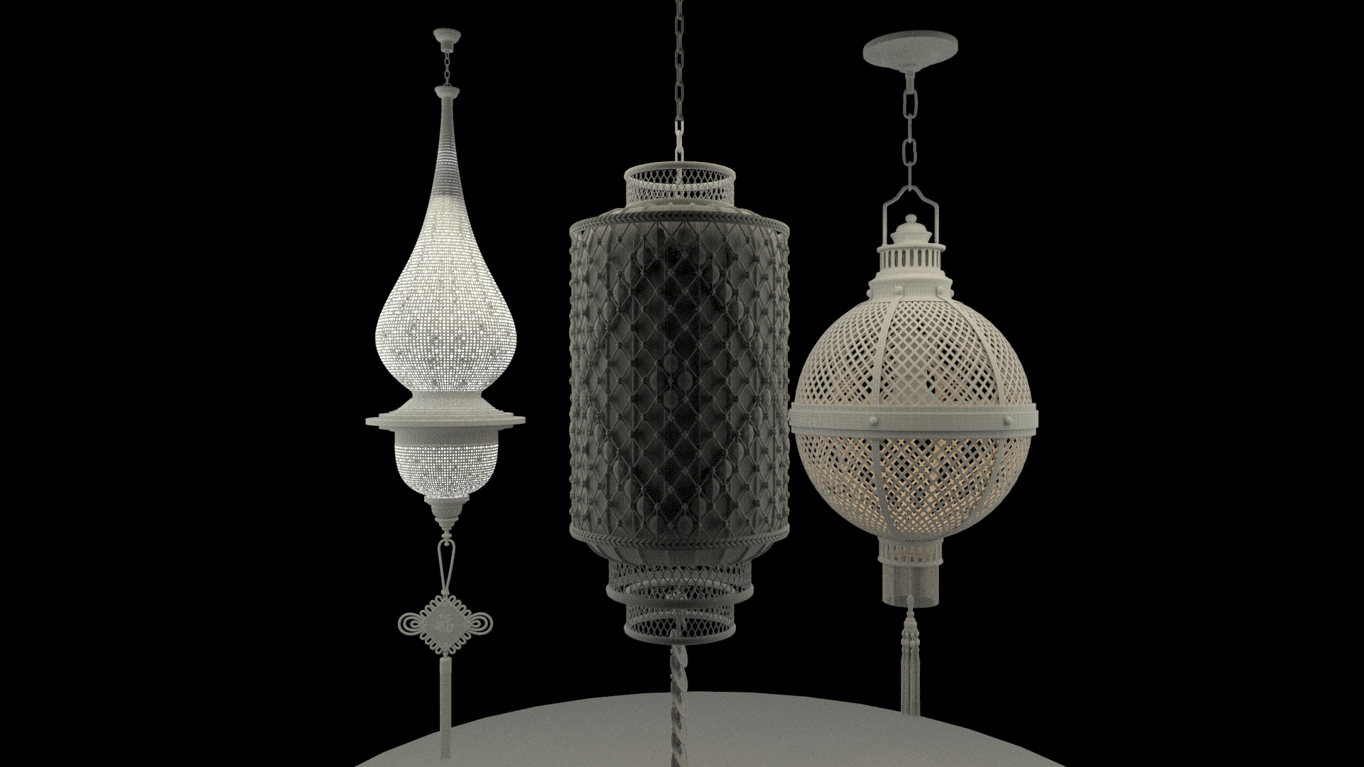 3D model chinese red lantern - TurboSquid 1696576