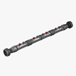 Star Wars Darth Maul Double Lightsaber Used 3D Model
