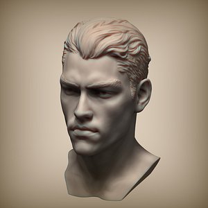Manly superhero transhuman art