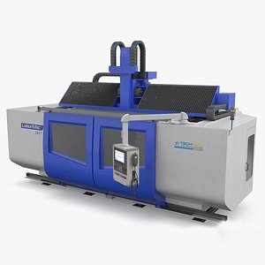 Techno CNC Industrial Milling Machine with Controller Arm Rigged