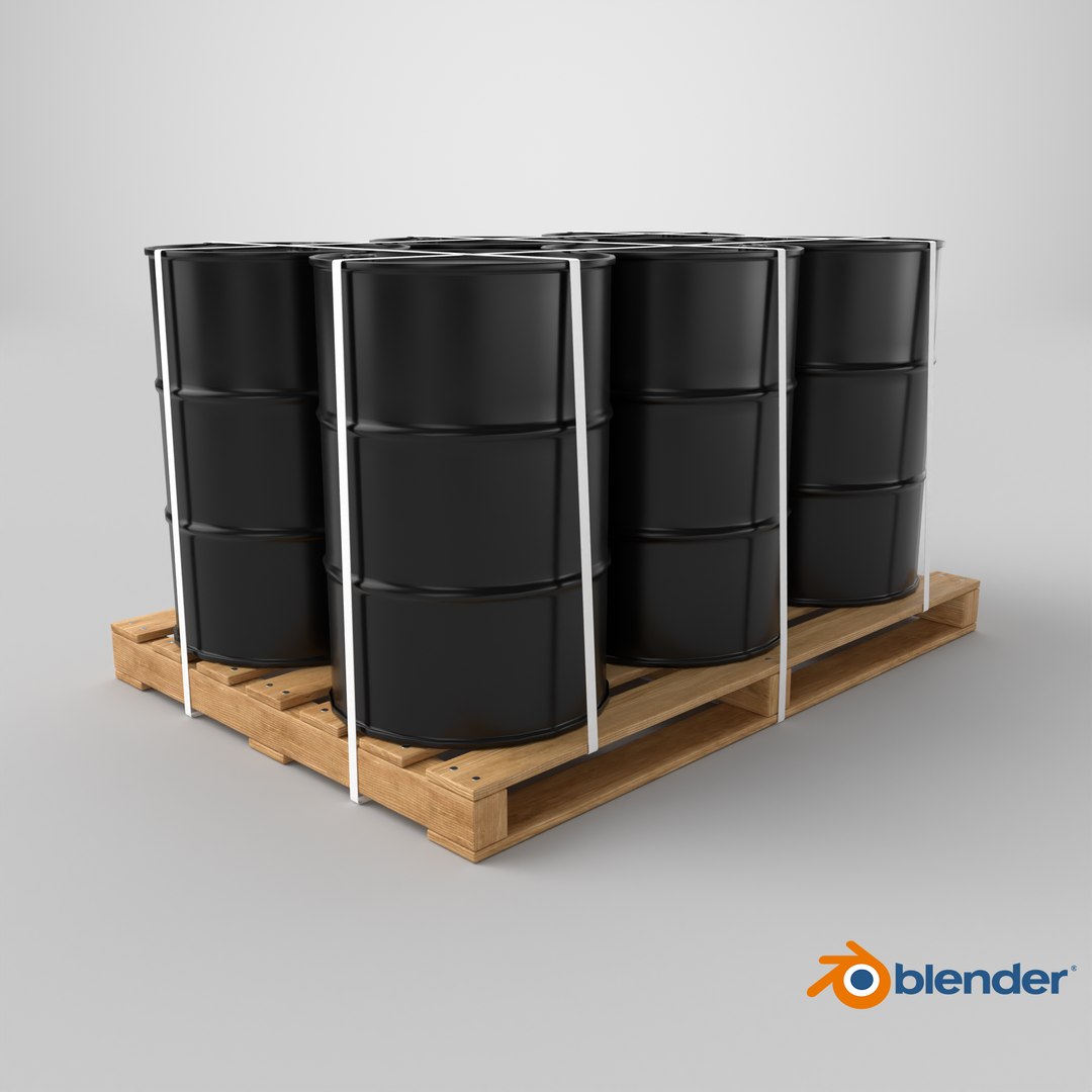Black Barrels with Pallet model https://p.turbosquid.com/ts-thumb/xZ/IvTEh8/IX/stemcell_blender_cycles_render/png/1714657674/1920x1080/fit_q87/ed9f5de67716dc5517be49bbdb3c91fb7b50084d/stemcell_blender_cycles_render.jpg
