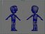 Animated characters  pupils students passersby little boys