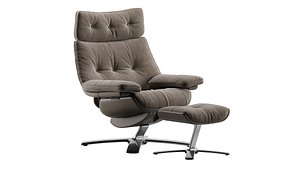 Natuzzi RE-VIVE Club KING 604K 3D model