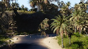 The secret oasis 3D model