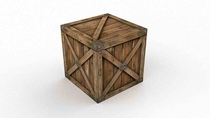 Old Wooden Crate model