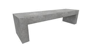 Modern Bench V11 3D Model AR VR PBR Low-poly 3D model 3D