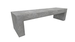 Modern Bench V11 3D Model AR VR PBR Low-poly 3D model