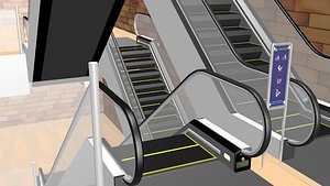 Metal Escalator