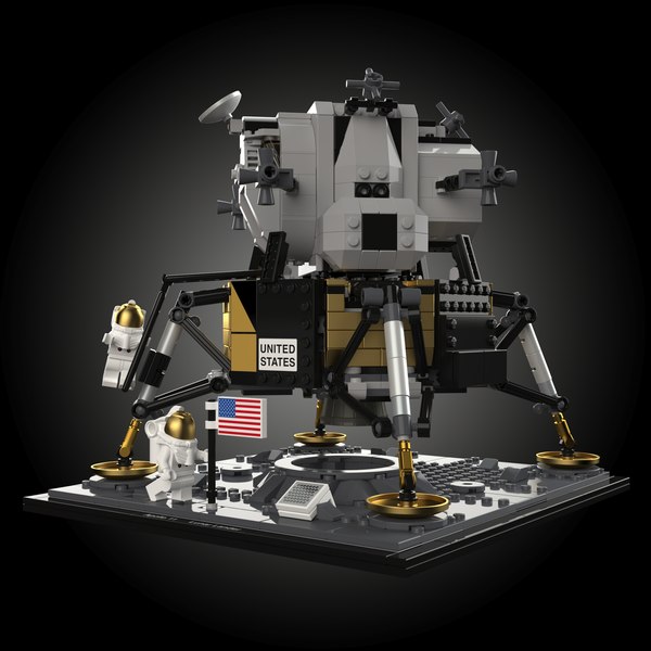 Lego 10266 NASA Apollo Lunar Lander3Dモデル - TurboSquid 1910538