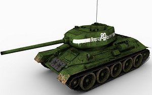 3d t34-85 mograph model