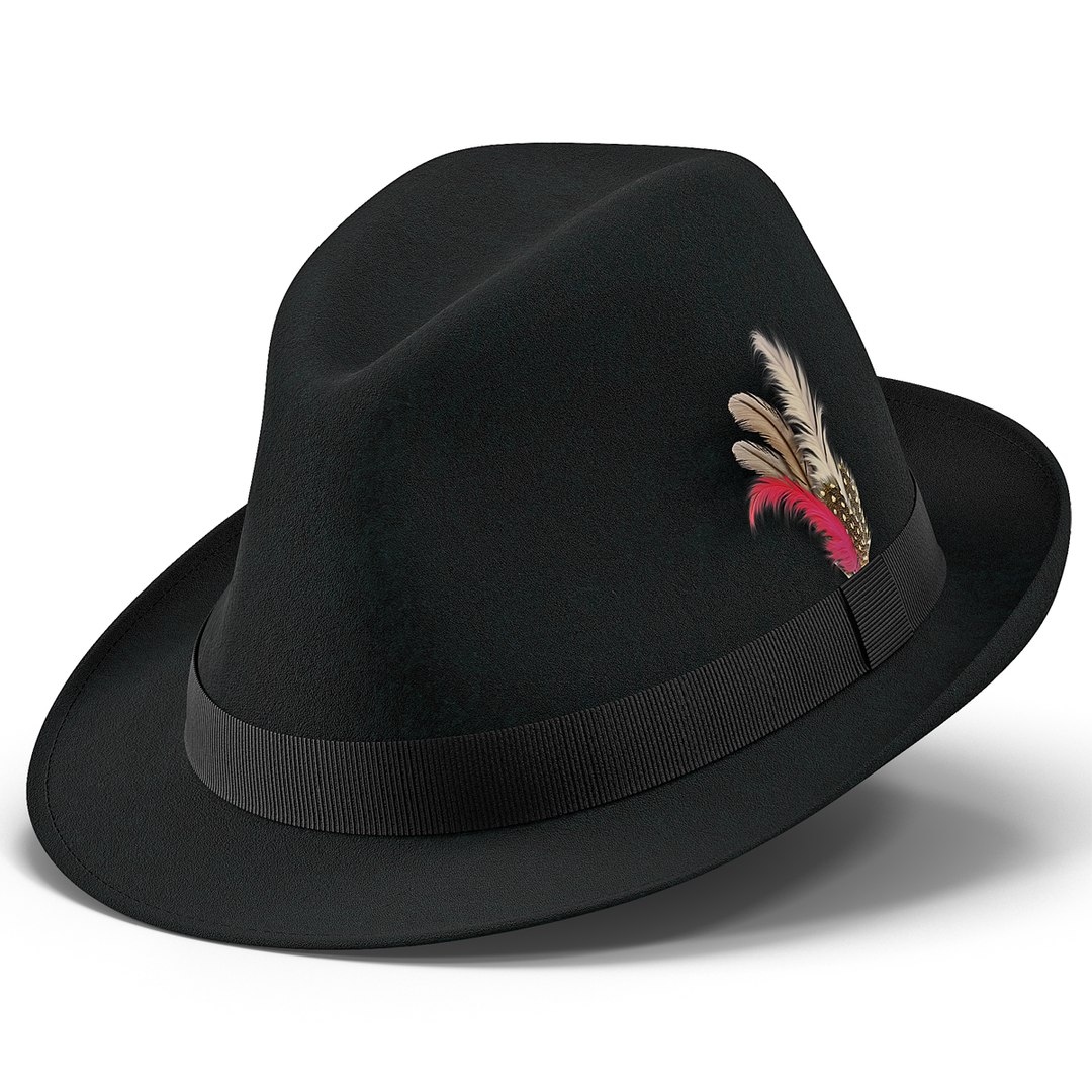 Fedora Hat 2 3D model preview