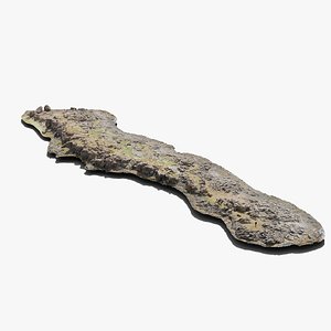 3D Coastline Rocks Island - 3D PBR Model(1)