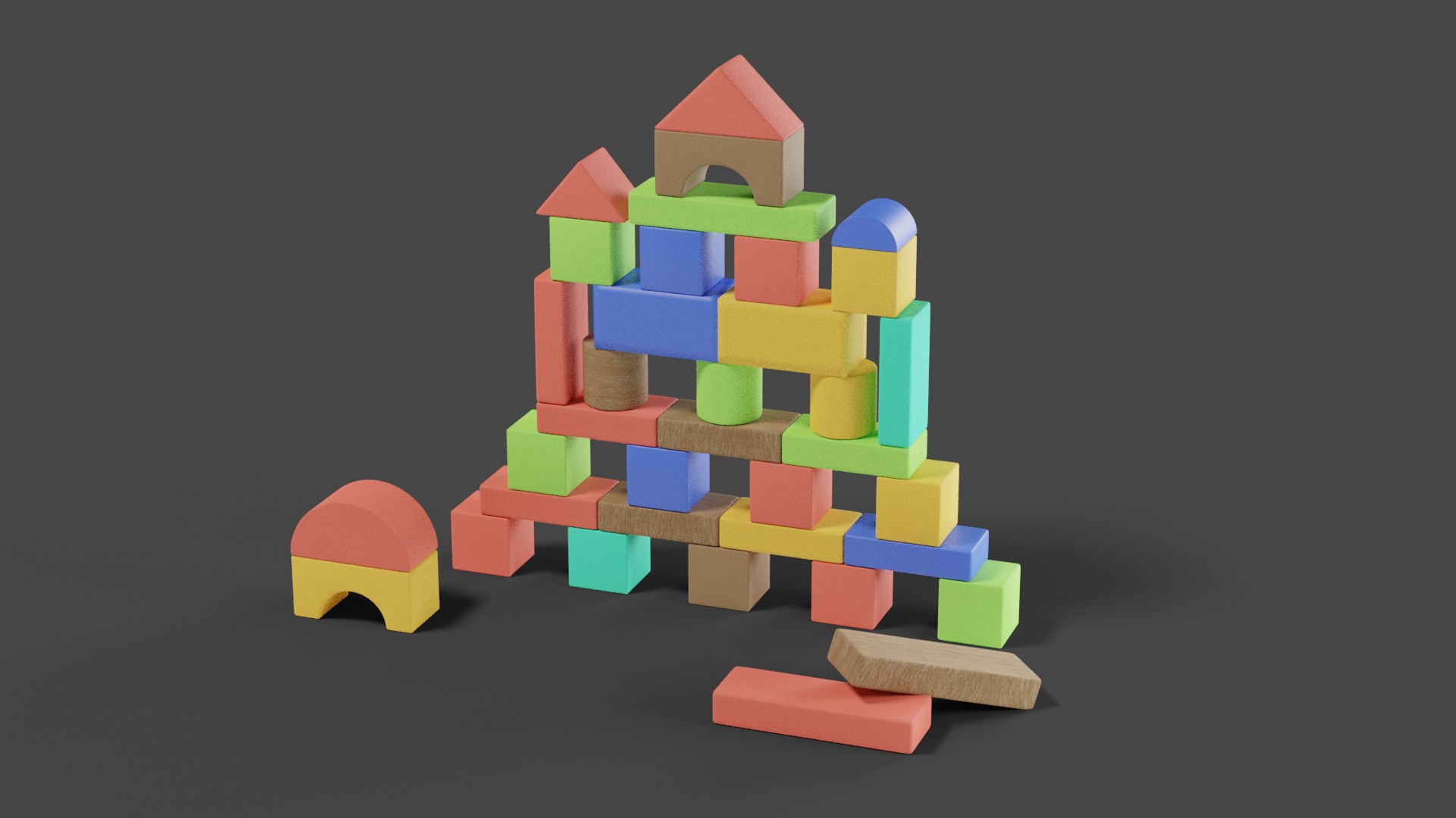 3D Building Blocks Model TurboSquid 1739276