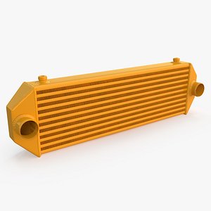 3D Mishimoto Gold Car Intercooler Front Side Pipes