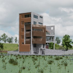 3D Multiple Story House