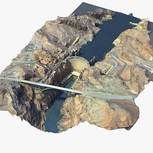 3D model Hydro electric dam