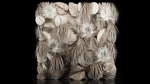 3D model Wedding Arch For Decoration With Dry Palm Leaves