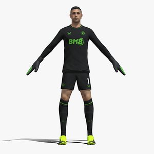 T-Pose Rigged Emiliano Martinez Aston Villa