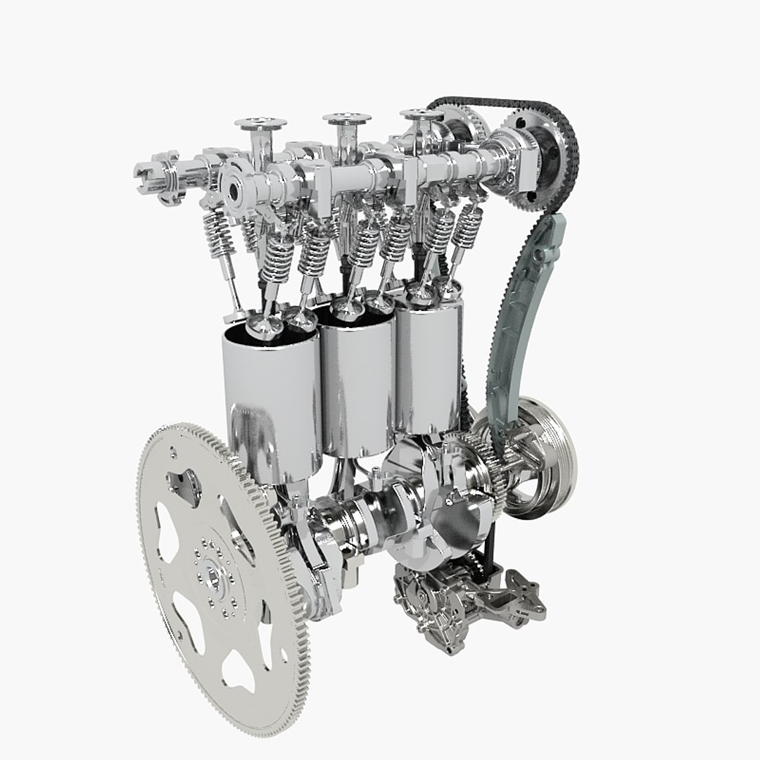 Petrol Engine 3D Model - TurboSquid 1441411
