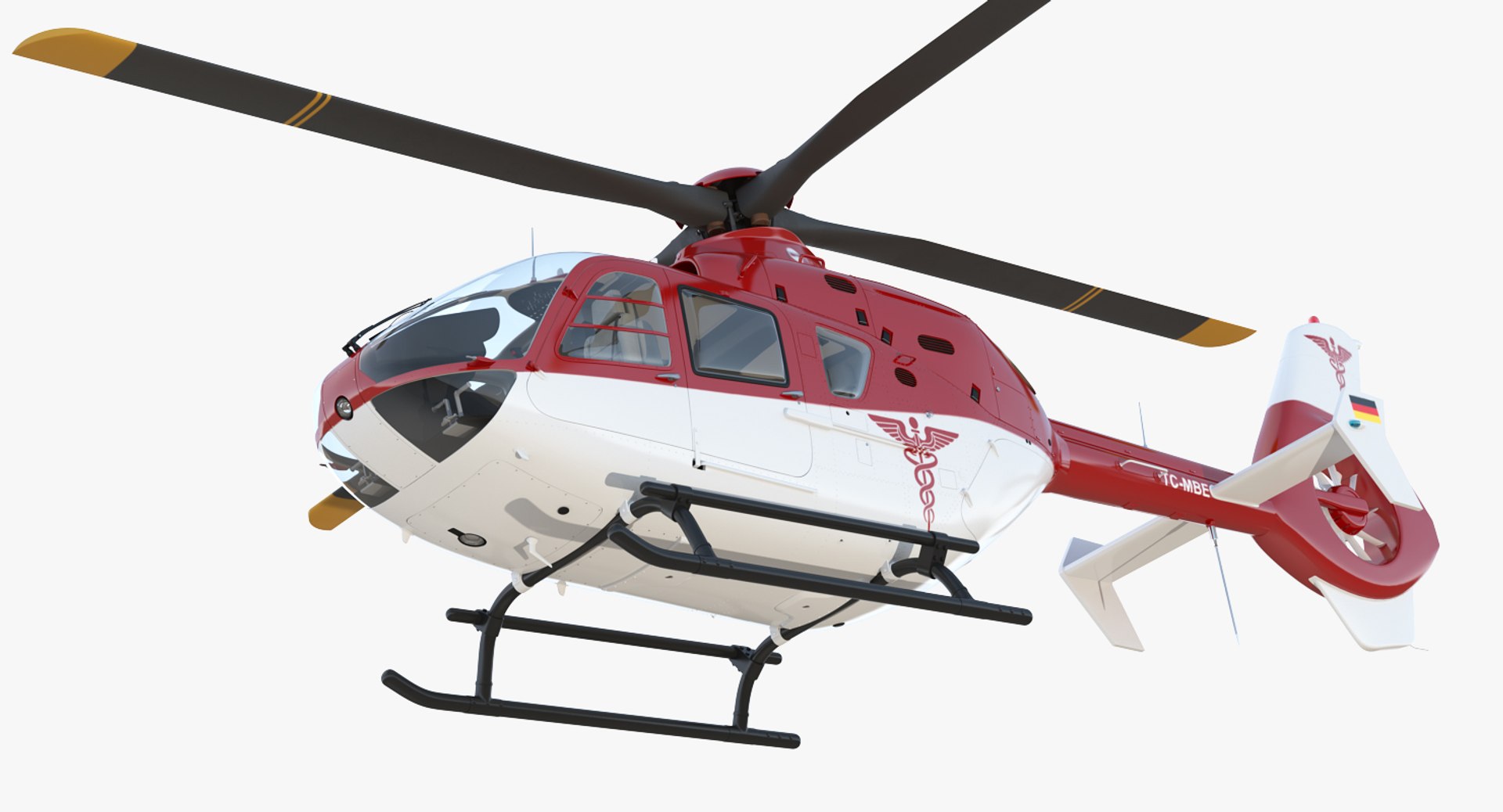 Medical Air Assistance Eurocopter EC-135 3D model preview