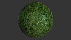 3D Mossy Concrete 2k and 4k Textures