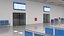Flughafen-Gates und Fluggaststeige