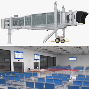 Airport Gates and Jet Way