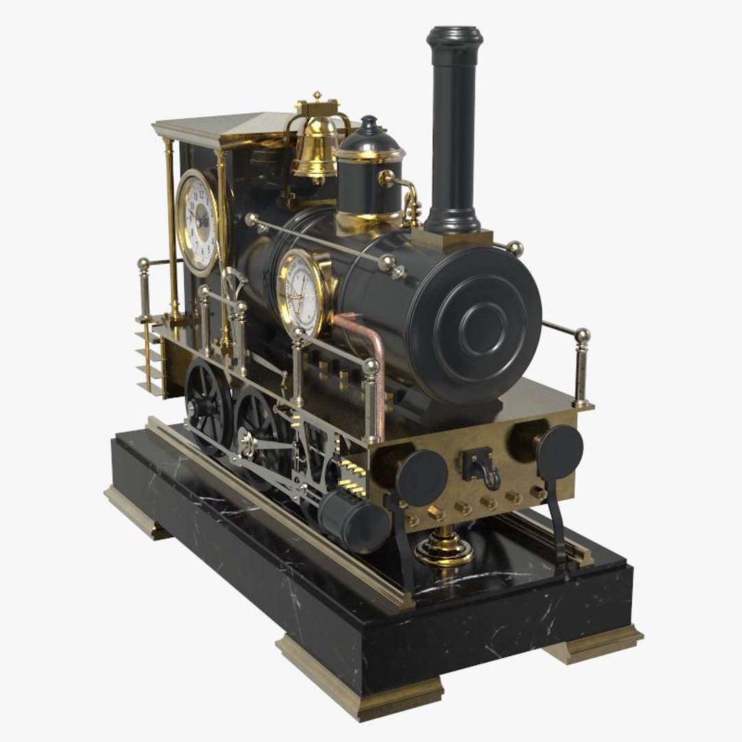 Locomotive Clock Model - TurboSquid 1164263