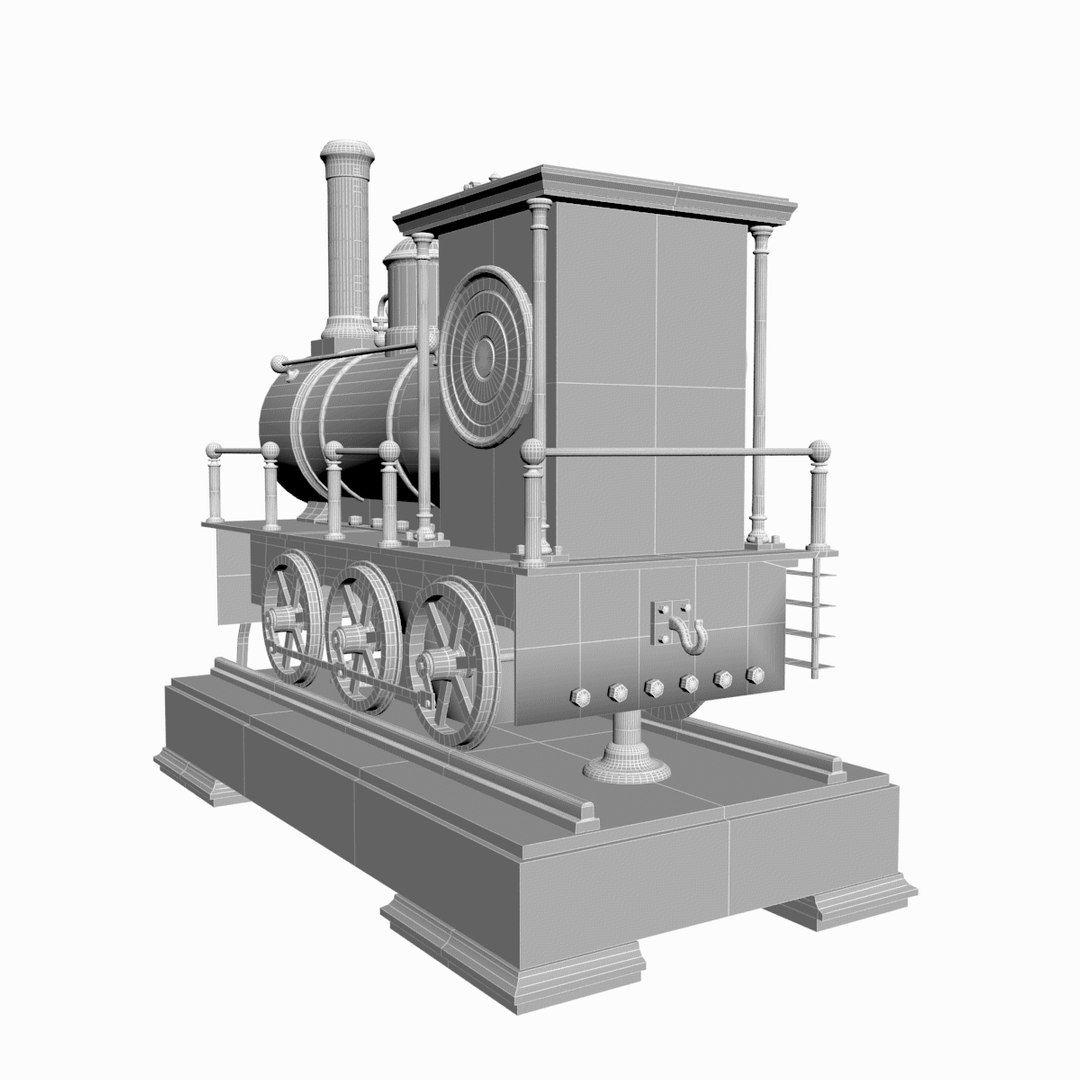 Locomotive Clock Model - TurboSquid 1164263