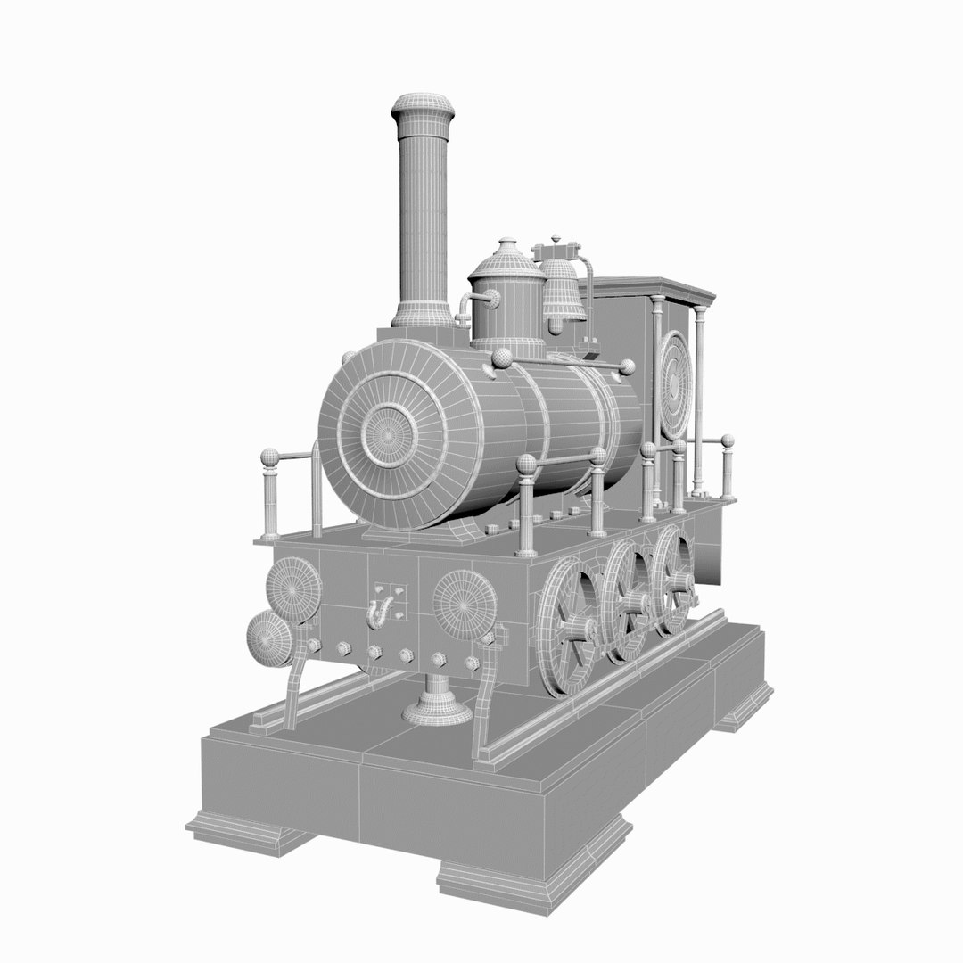 Locomotive Clock Model - TurboSquid 1164263
