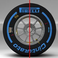 Wet front tyre