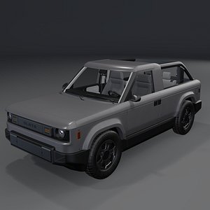 Slate Truck Open Air Kit Make My Gray 2027 3D Model 3D