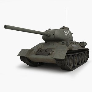 T-34-85 Soviet Tank Highpoly PBR