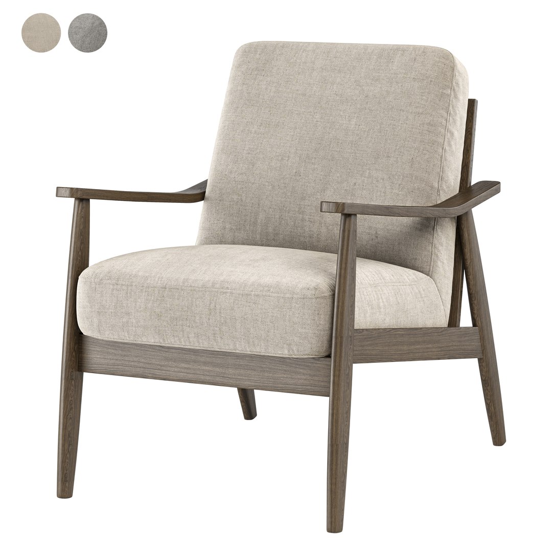 3D Model Mid Century Modern Chair 05 - TurboSquid 2190579