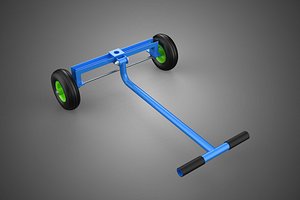 STEERING HANDLE LEVER RANGE CONTROL AXLE WHEEL TIRE CART TROLLEY