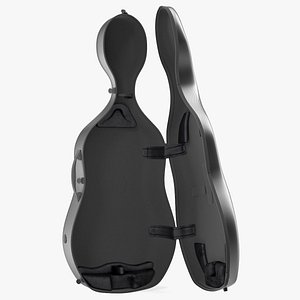 open carbon cello case 3D model
