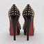 Christian Louboutin Lady Peep Patent Spikes