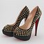 Christian Louboutin Lady Peep Patent Spikes