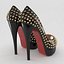 Christian Louboutin Lady Peep Patent Spikes