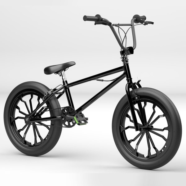 Black BMX Bike 3D model TurboSquid 1803403