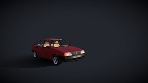 3D soviet vaz 2109 model