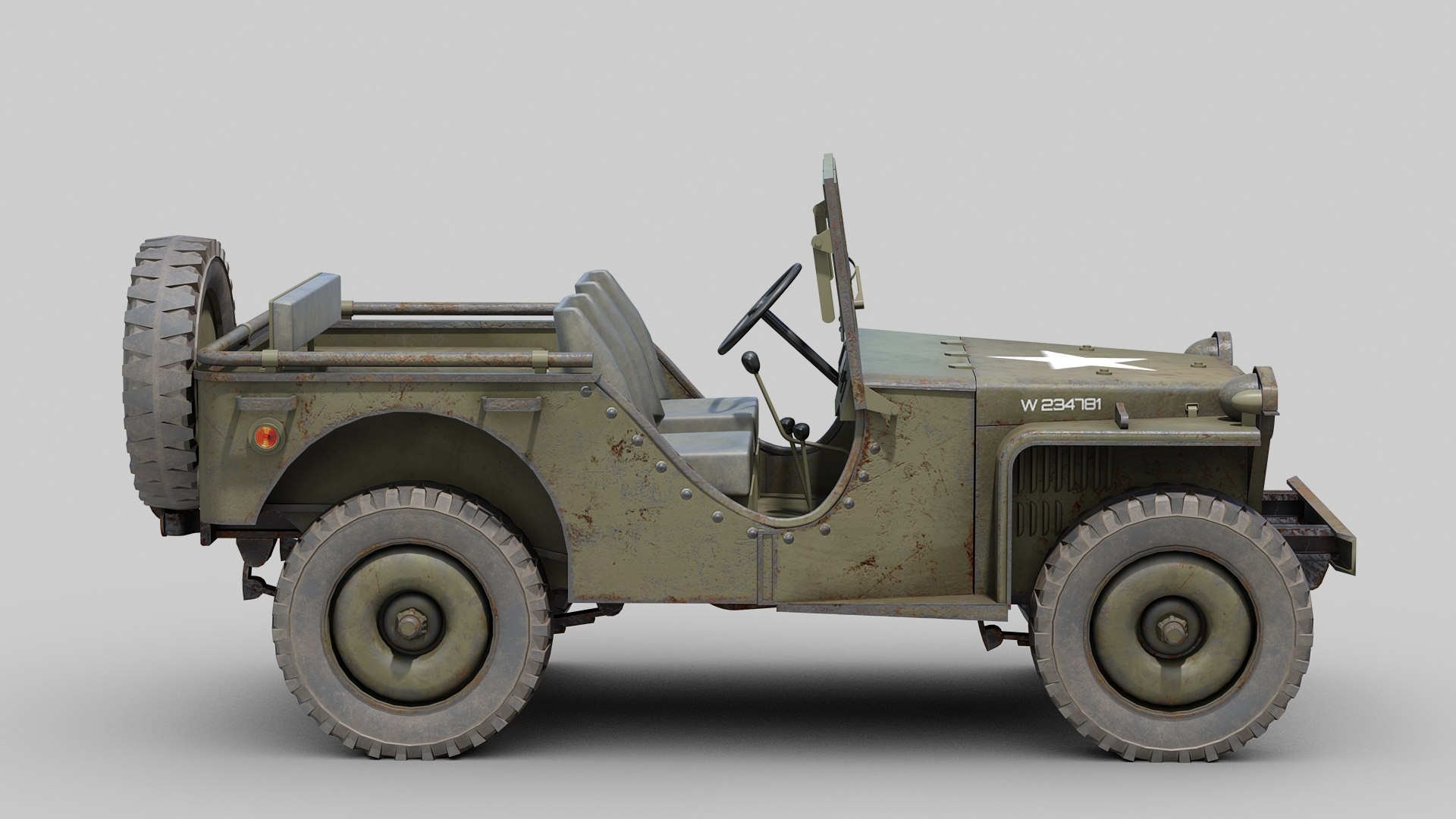 Bantam BRC40 Jeep 3D - TurboSquid 1760069