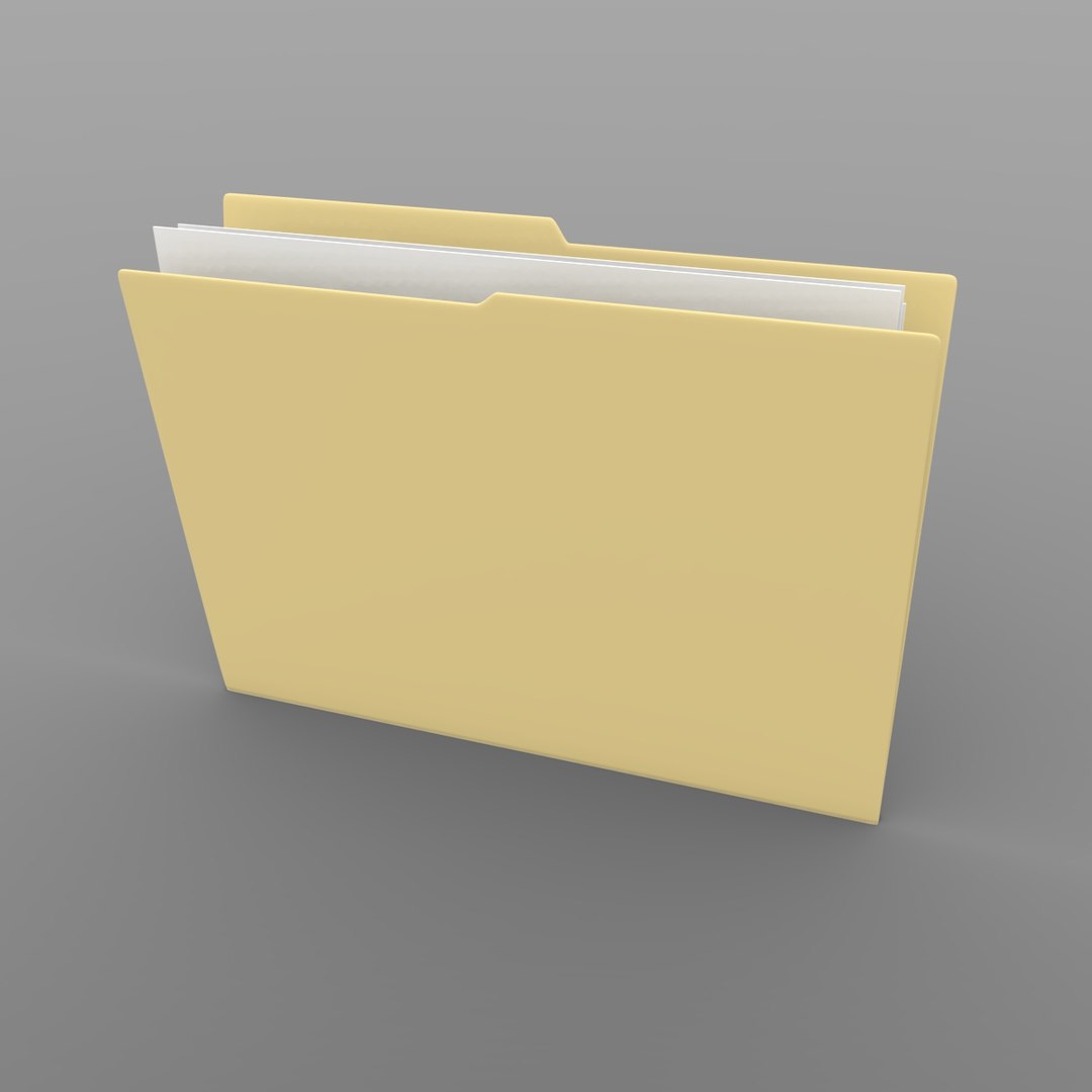 File Folder 3d Model