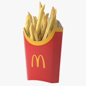 3D Realistic McDonalds French Fries model