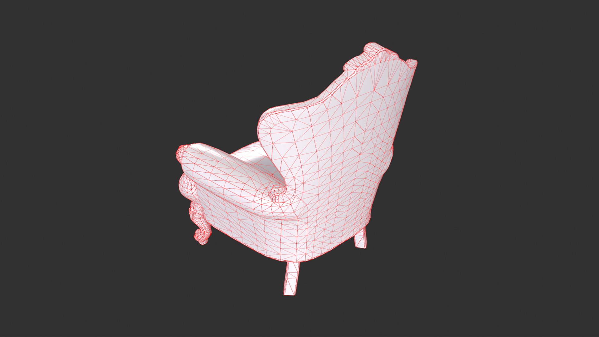 Baroque Armchair 3D Model - TurboSquid 1797324